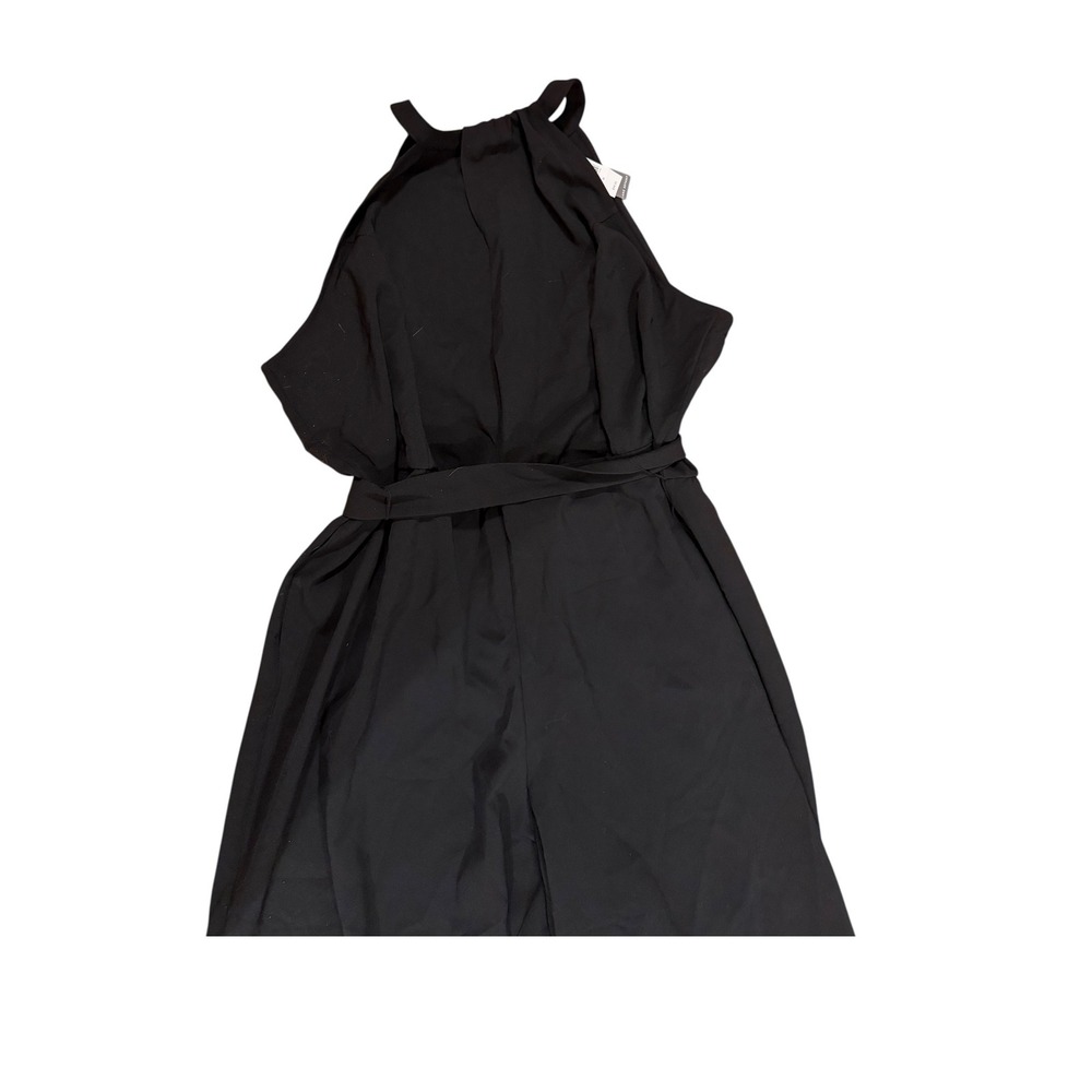 NWT Lane Bryant Black Halter Wide Leg Jumpsuit Belted Palazzo Pants jumpsuit 26 - Picture 5 of 5